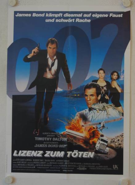 Licence to Kill original release german movie poster